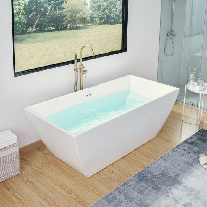 67" X 32" Acrylic Freestanding Bathtub - HomeBeyond