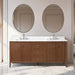 72" Double Sink Freestanding Bathroom Vanity with Engineered Marble Top - HomeBeyond