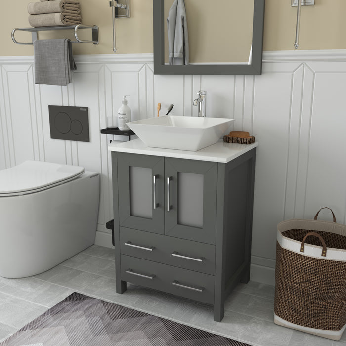 Ravenna 24" Single Sink Bathroom Vanity Combo Set