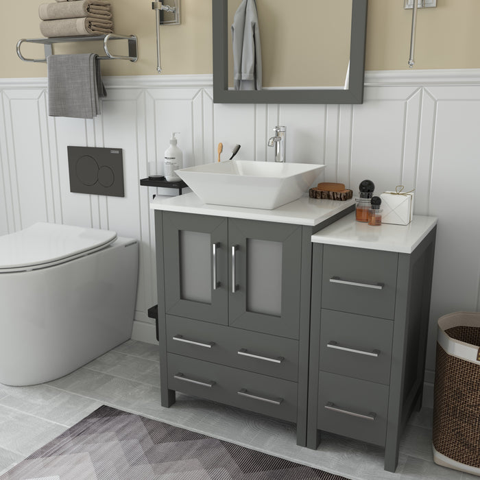 Ravenna 36" Single Sink Bathroom Vanity Combo Set