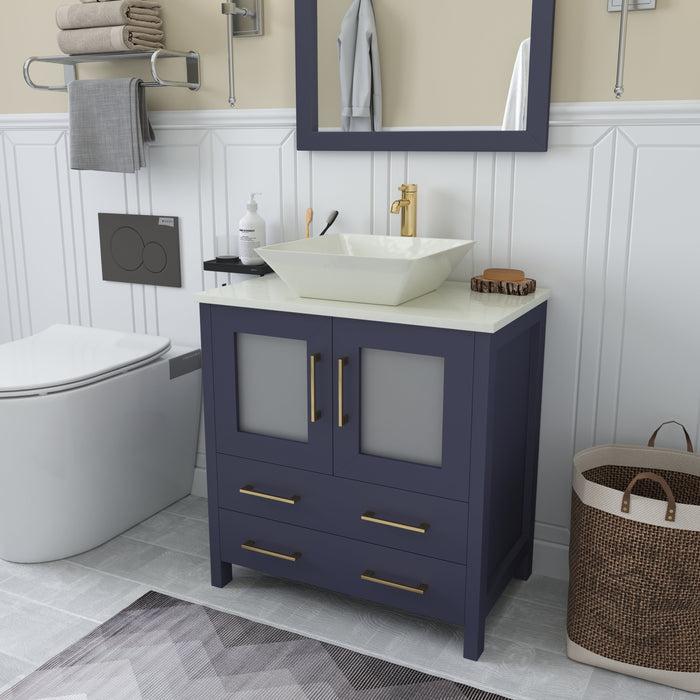 Ravenna 30" Single Sink Small Bathroom Vanity Set