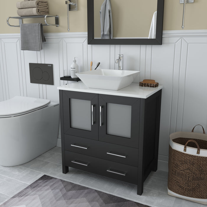 Ravenna 30" Single Sink Small Bathroom Vanity Set