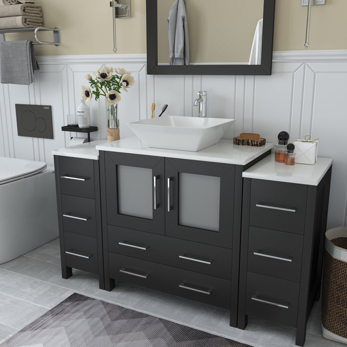 Ravenna 54" Single Sink Bathroom Vanity Combo Set