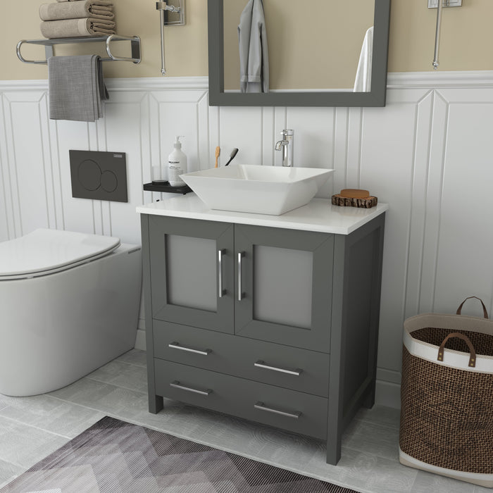 Ravenna 30" Single Sink Small Bathroom Vanity Set