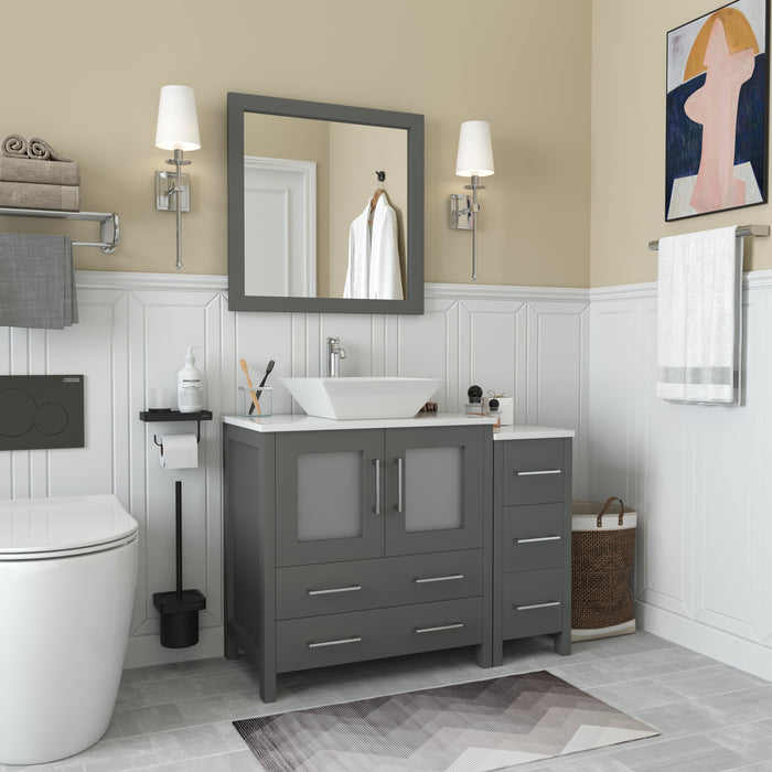 Ravenna 42" Single Sink Bathroom Vanity Combo Set