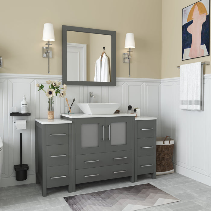 Ravenna 54" Single Sink Bathroom Vanity Combo Set