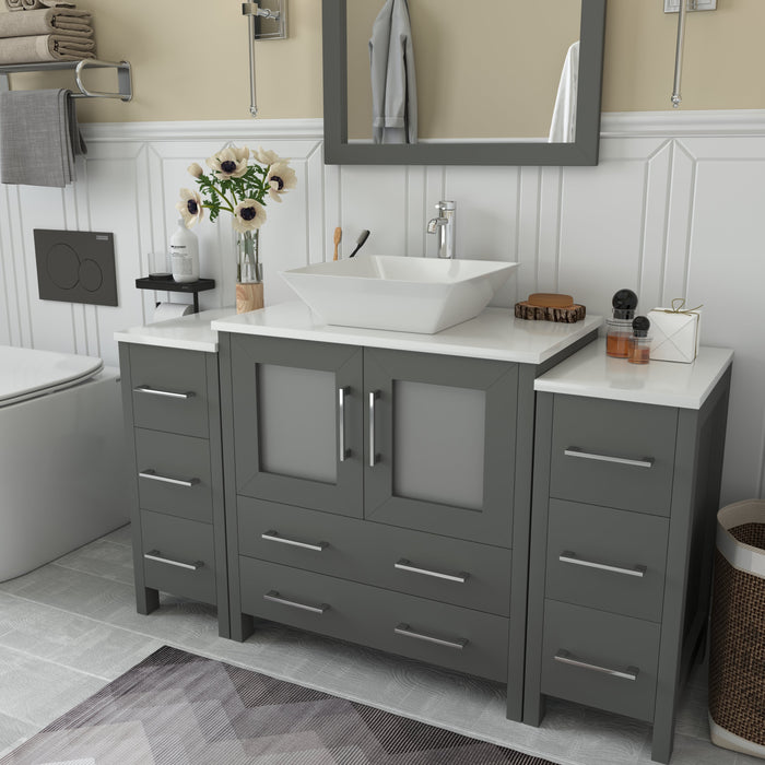 Ravenna 54" Single Sink Bathroom Vanity Combo Set