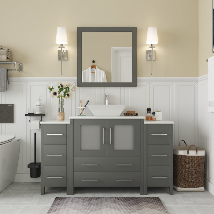 Ravenna 54" Single Sink Bathroom Vanity Combo Set