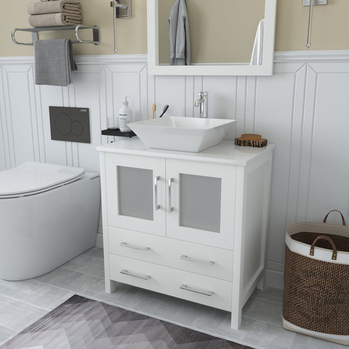 Ravenna 30" Single Sink Small Bathroom Vanity Set