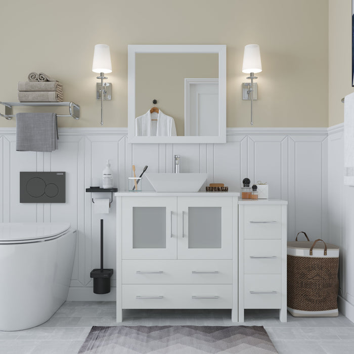 Ravenna 42" Single Sink Bathroom Vanity Combo Set