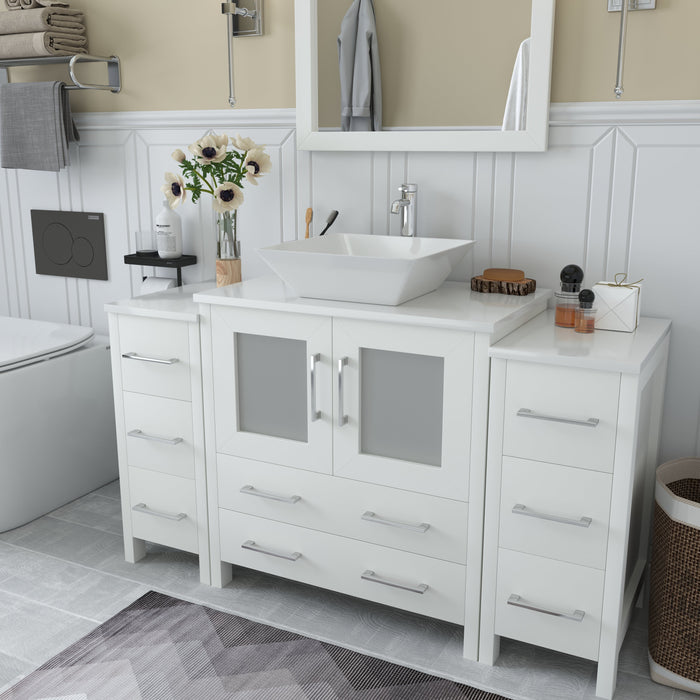 Ravenna 54" Single Sink Bathroom Vanity Combo Set