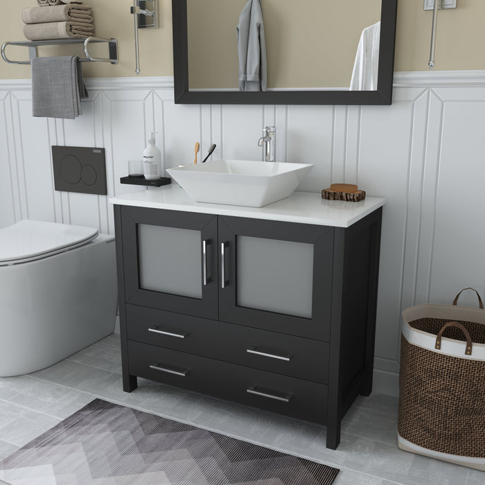 Ravenna 36" Single Sink Bathroom Vanity Combo Set