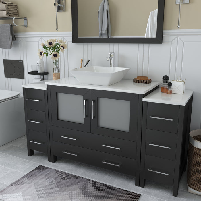 Ravenna 60" Single Sink Small Bathroom Vanity Set