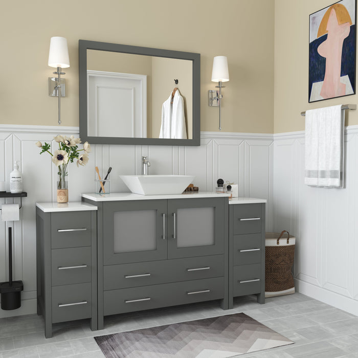 Ravenna 60" Single Sink Small Bathroom Vanity Set