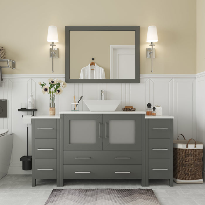 Ravenna 60" Single Sink Small Bathroom Vanity Set