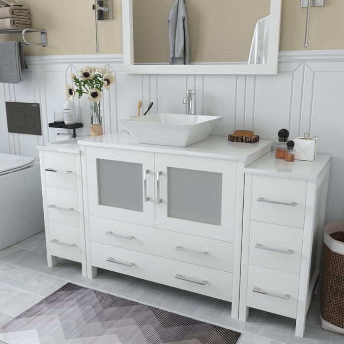 Ravenna 60" Single Sink Small Bathroom Vanity Set