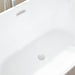 54" Freestanding White Acrylic Bathtub - HomeBeyond