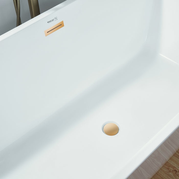 67" X 32" Acrylic Freestanding Bathtub - HomeBeyond