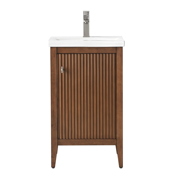 20" Single Sink Bathroom Vanity Cabinet with Ceramic Top