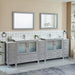 Brescia 108" Double Sink Modern Bathroom Vanity Set - HomeBeyond