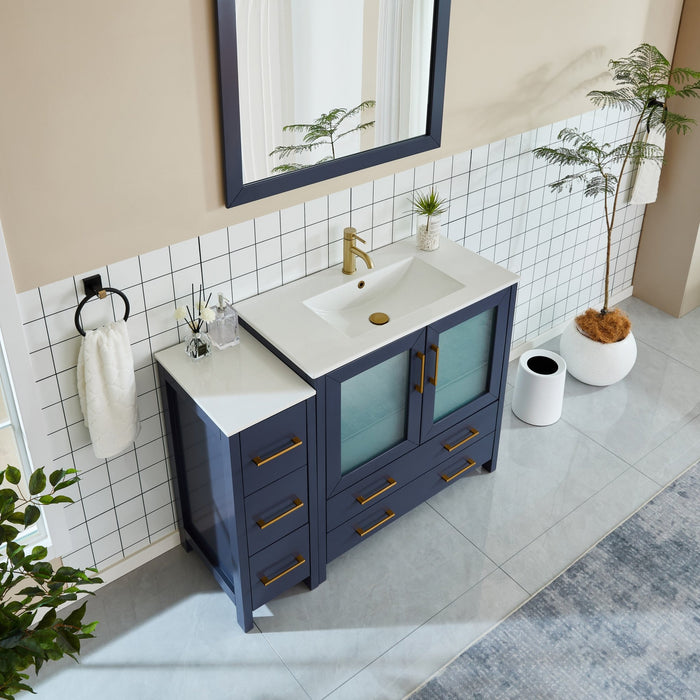 Brescia 48" Single Sink Modern Bathroom Vanity Set - HomeBeyond