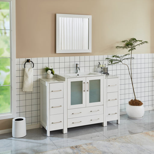 Brescia 54" Single Sink Bathroom Vanity Combo Set - HomeBeyond