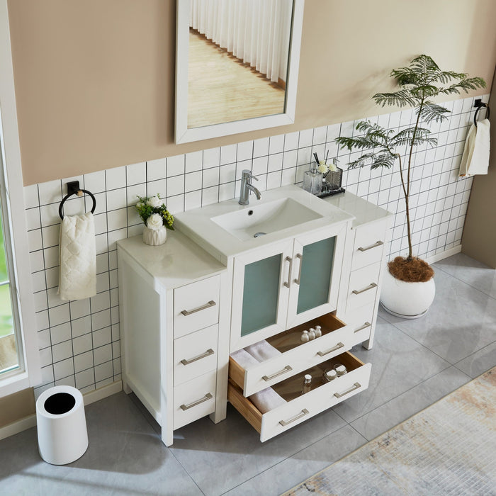 Brescia 54" Single Sink Bathroom Vanity Combo Set - HomeBeyond