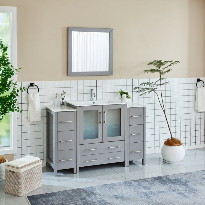 Brescia 54" Single Sink Bathroom Vanity Combo Set - HomeBeyond