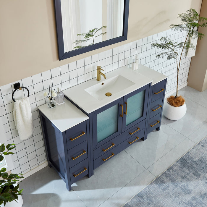 Brescia 60" Single Sink Modern Bathroom Vanity Set - HomeBeyond