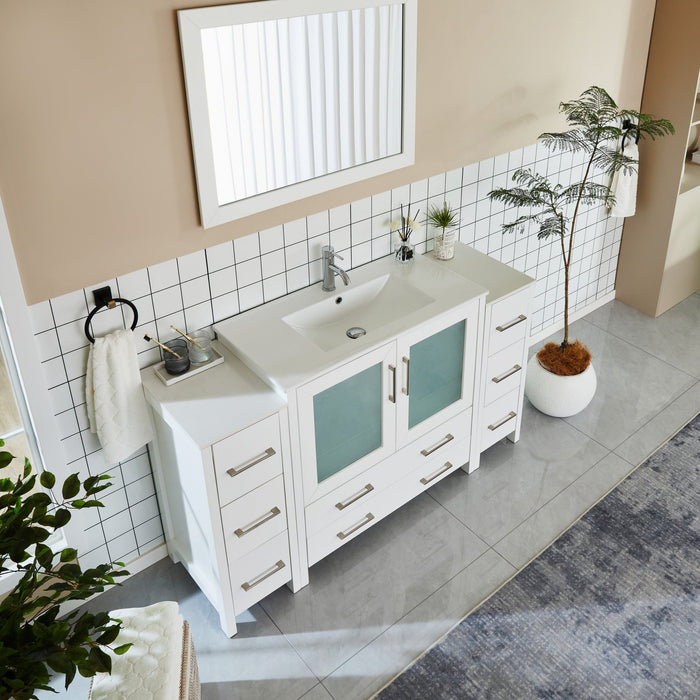 Brescia 60" Single Sink Modern Bathroom Vanity Set - HomeBeyond