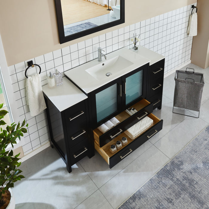 Brescia 60" Single Sink Modern Bathroom Vanity Set - HomeBeyond