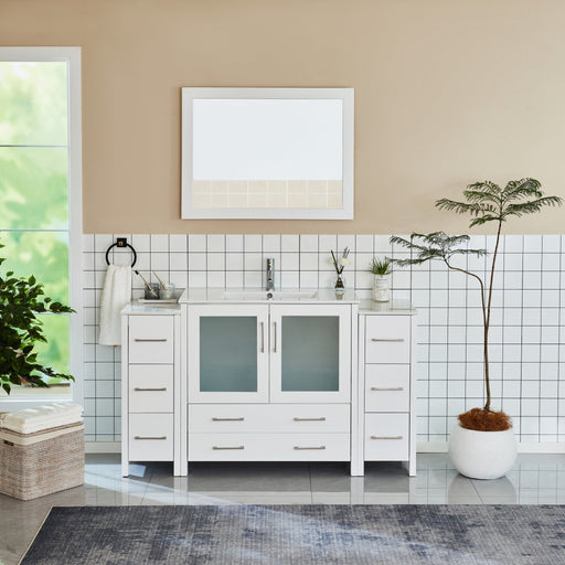 Brescia 60" Single Sink Modern Bathroom Vanity Set - HomeBeyond