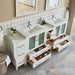 Brescia 84" Double Sink Modern Bathroom Vanity Set - HomeBeyond