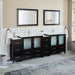 Brescia 96" Double Sink Modern Bathroom Vanity Set - HomeBeyond