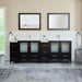 Brescia 96" Double Sink Modern Bathroom Vanity Set - HomeBeyond