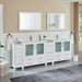 Brescia 96" Double Sink Modern Bathroom Vanity Set - HomeBeyond