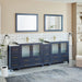 Brescia 96" Double Sink Modern Bathroom Vanity Set - HomeBeyond