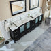 Brescia 96" Double Sink Modern Bathroom Vanity Set - HomeBeyond