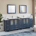 Brescia 96" Double Sink Modern Bathroom Vanity Set - HomeBeyond