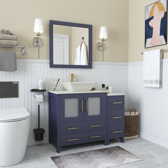 Ravenna 42" Single Sink Bathroom Vanity Combo Set - HomeBeyond