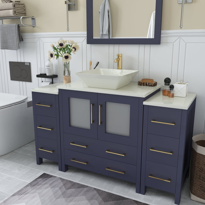 Ravenna 54" Single Sink Bathroom Vanity Combo Set - HomeBeyond