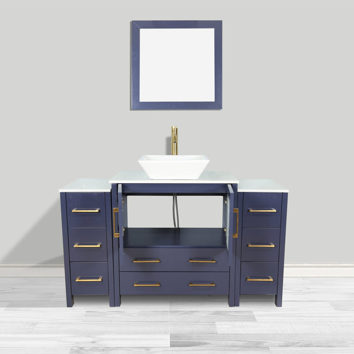 Ravenna 54" Single Sink Bathroom Vanity Combo Set - HomeBeyond