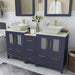 Ravenna 60" Double Sink Bathroom Vanity Combo Set - HomeBeyond