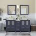 Ravenna 60" Double Sink Bathroom Vanity Combo Set - HomeBeyond