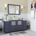 Ravenna 60" Single Sink Small Bathroom Vanity Set - HomeBeyond