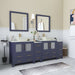 Ravenna 84" Double Sink Bathroom Vanity Combo Set - HomeBeyond