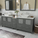 Ravenna 84" Double Sink Bathroom Vanity Combo Set - HomeBeyond