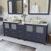 Ravenna 84" Double Sink Bathroom Vanity Combo Set - HomeBeyond