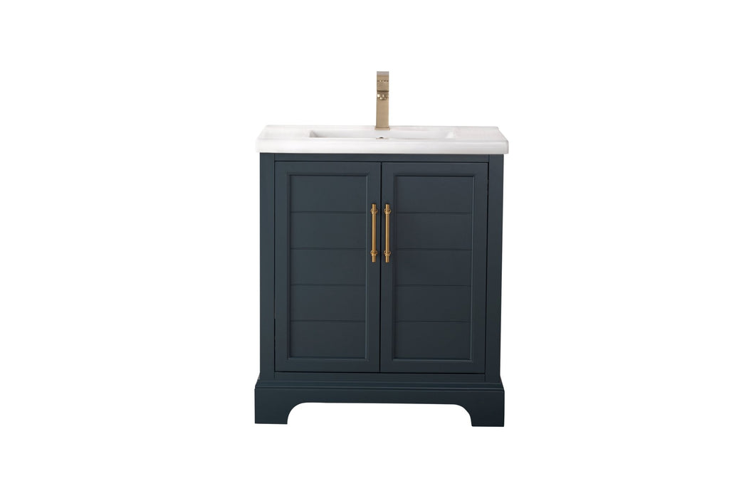 Vannes 30" Single Sink Bathroom Vanity in Silver Grey / White / Vintage Green / Vintage Spruce Blue - HomeBeyond