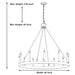 12 Lights Wagon Wheel Chandelier Lighting Farmhouse Candle Ceiling Light Fixtures - HomeBeyond